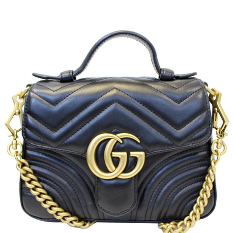 gucci gg marmont mini top handle bag 547260|Gucci GG Marmont shoulder bag.